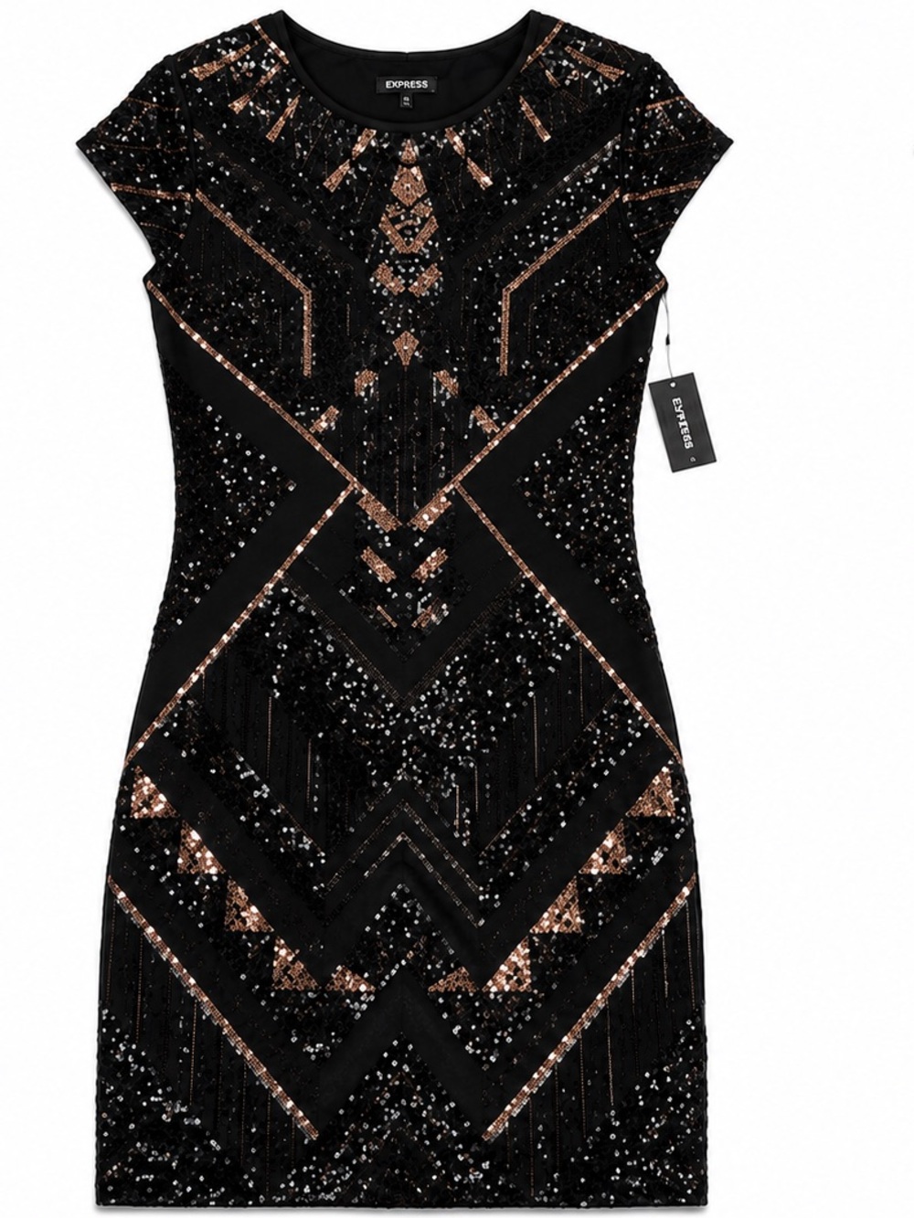Express Black Cocktail Dress Size XS NWT